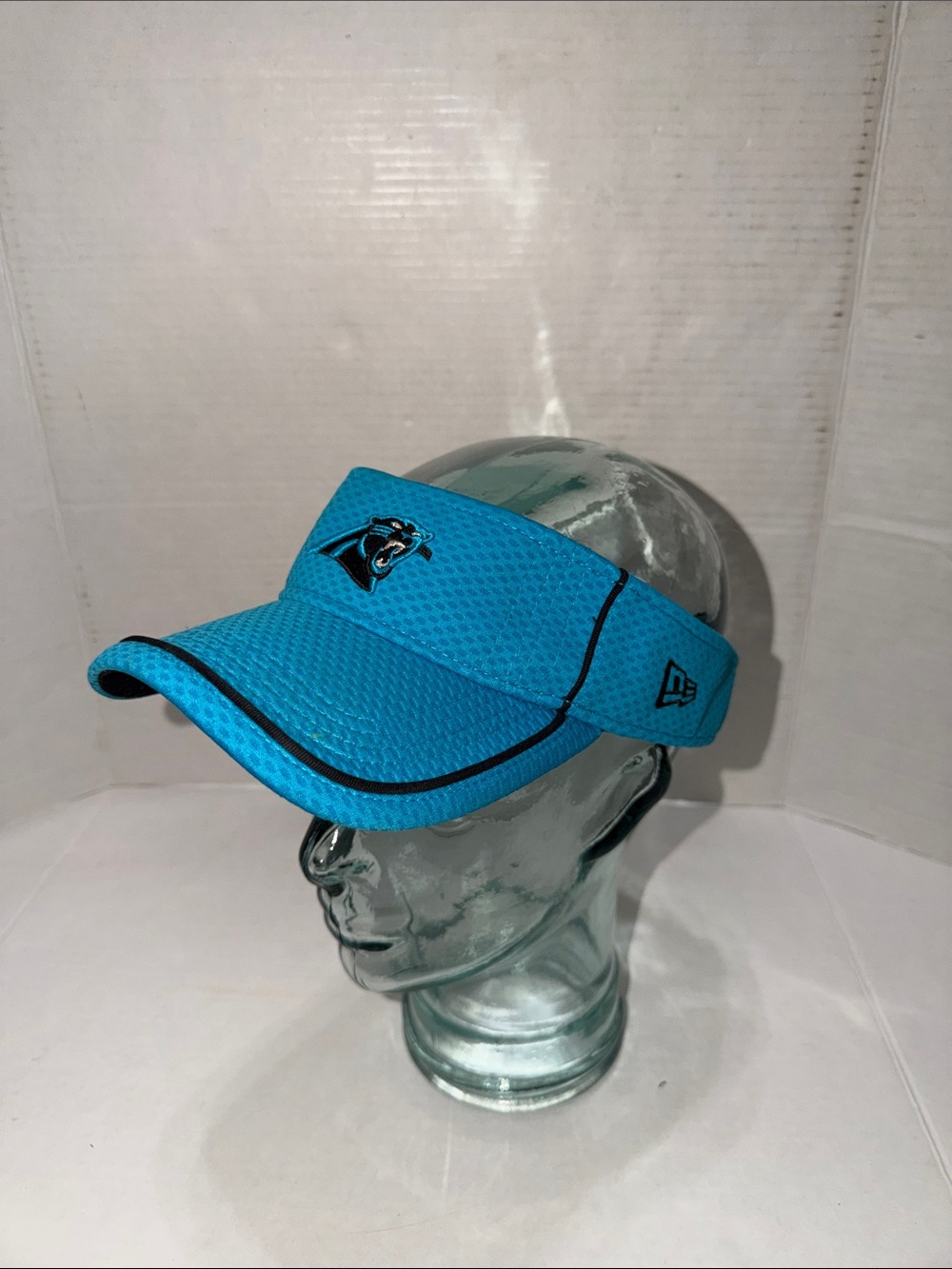 New Era Teal Blue Carolina Panthers Mesh Visor